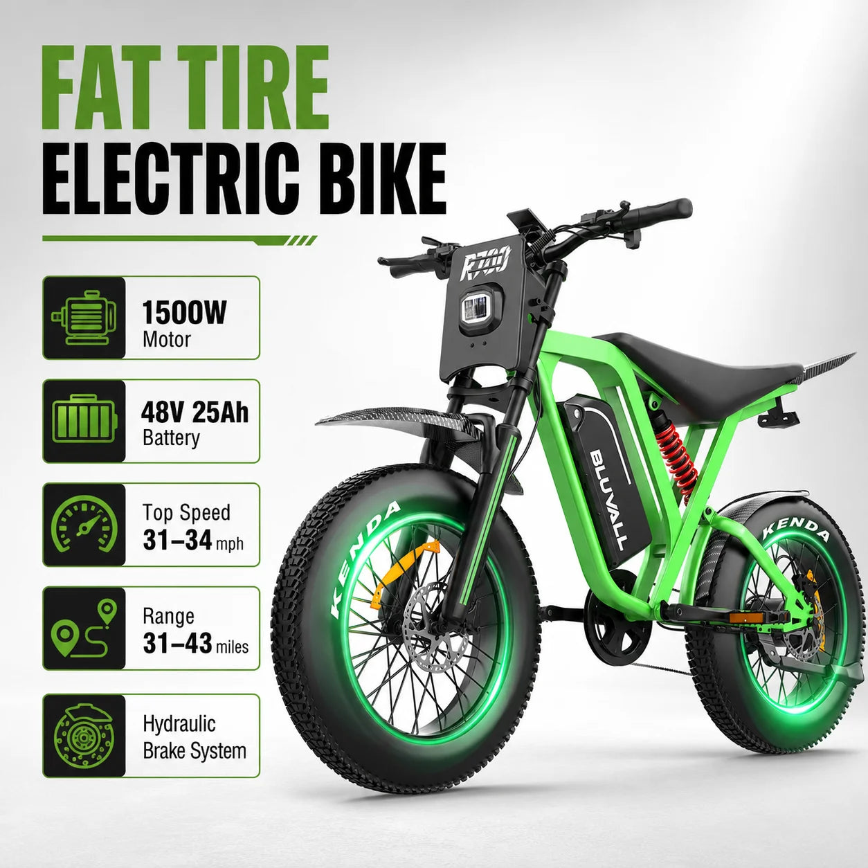 DEEPOWER R700 2500W Electric Dirt Bike 60V Lithium Battery