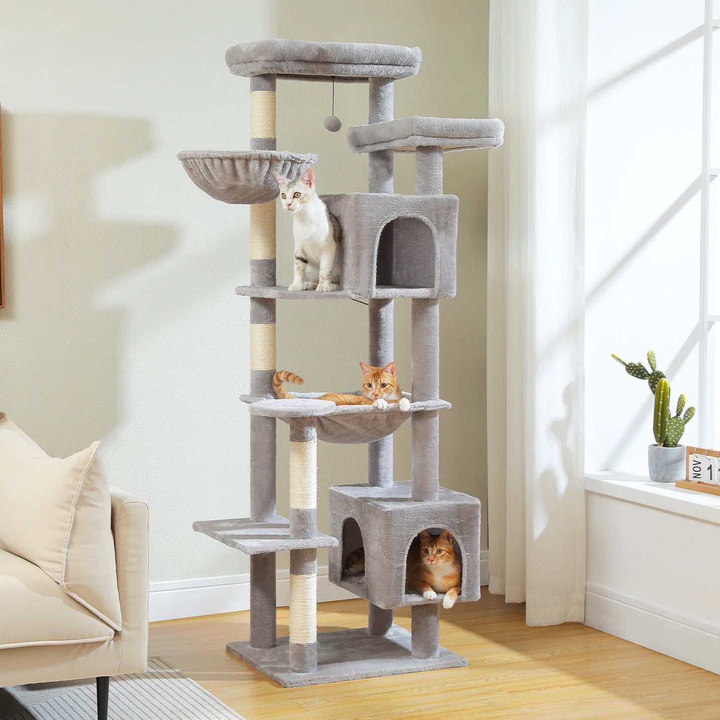PAWZ Road Cat Tree Tower For Indoor Cats Multi Level
