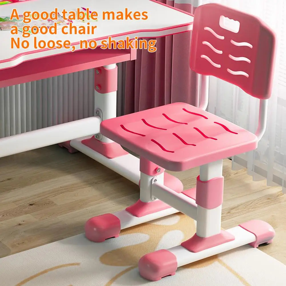 Ergonomic Kids Study Desk Chair Set With Height Adjustment