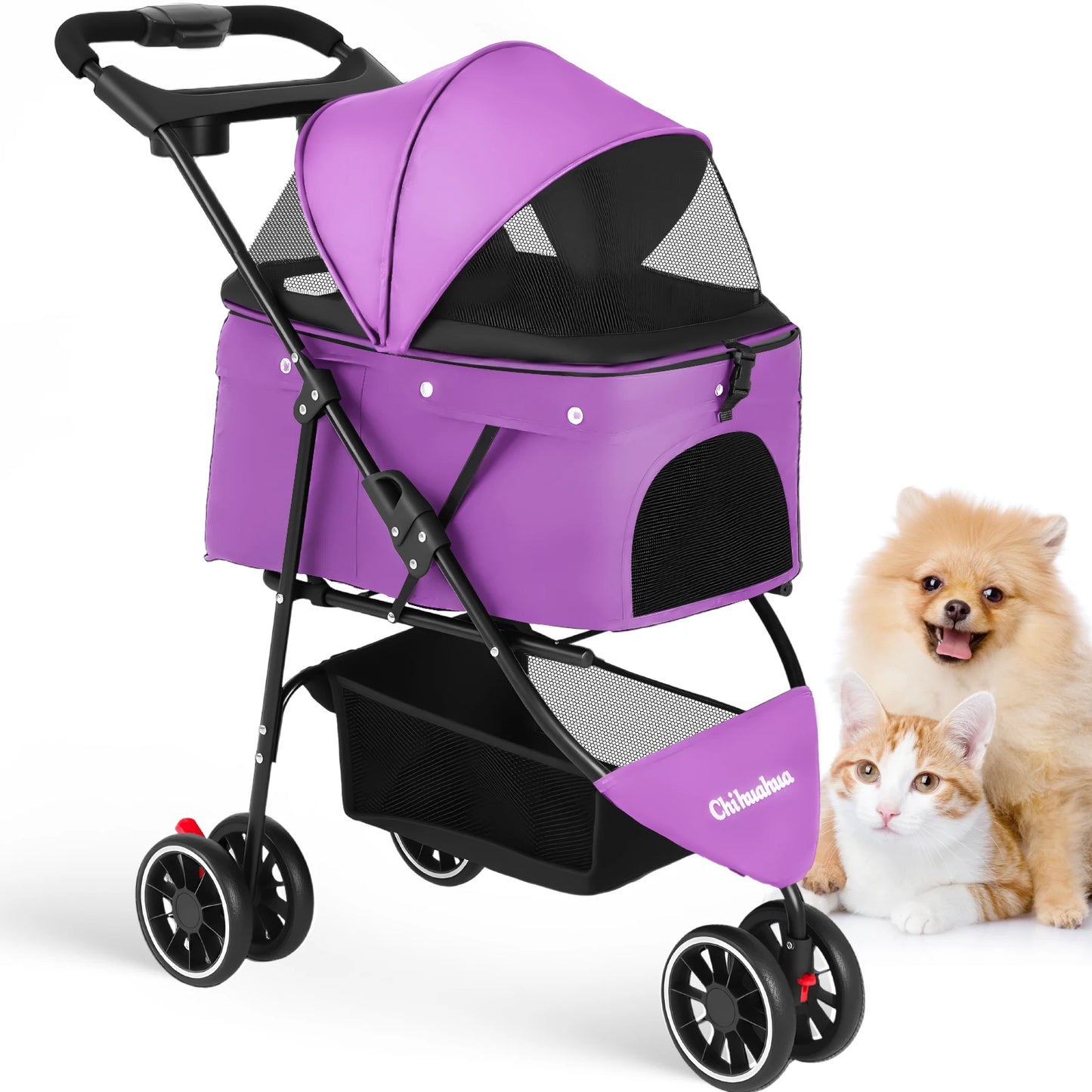 Chihuahua Pet Stroller For Small To Medium Dogs And Cats
