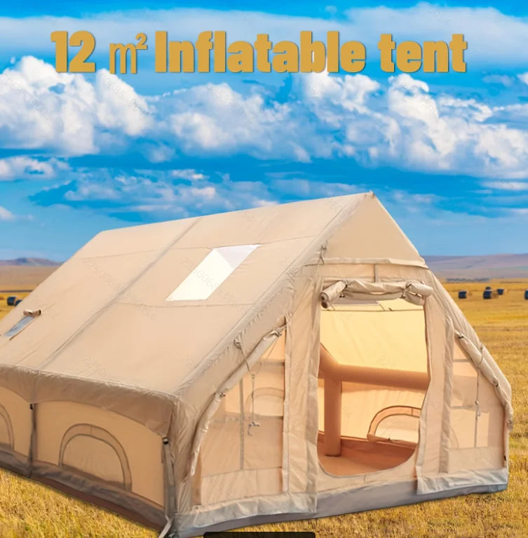 Inflatable Camping Tent With Skylight And Quick Air Flow