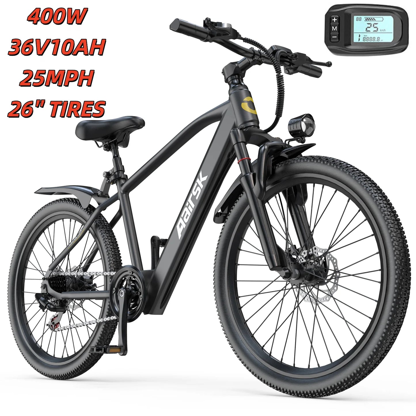 EOEOTWO 1500W Fat Tire Electric Bike With 48V Battery