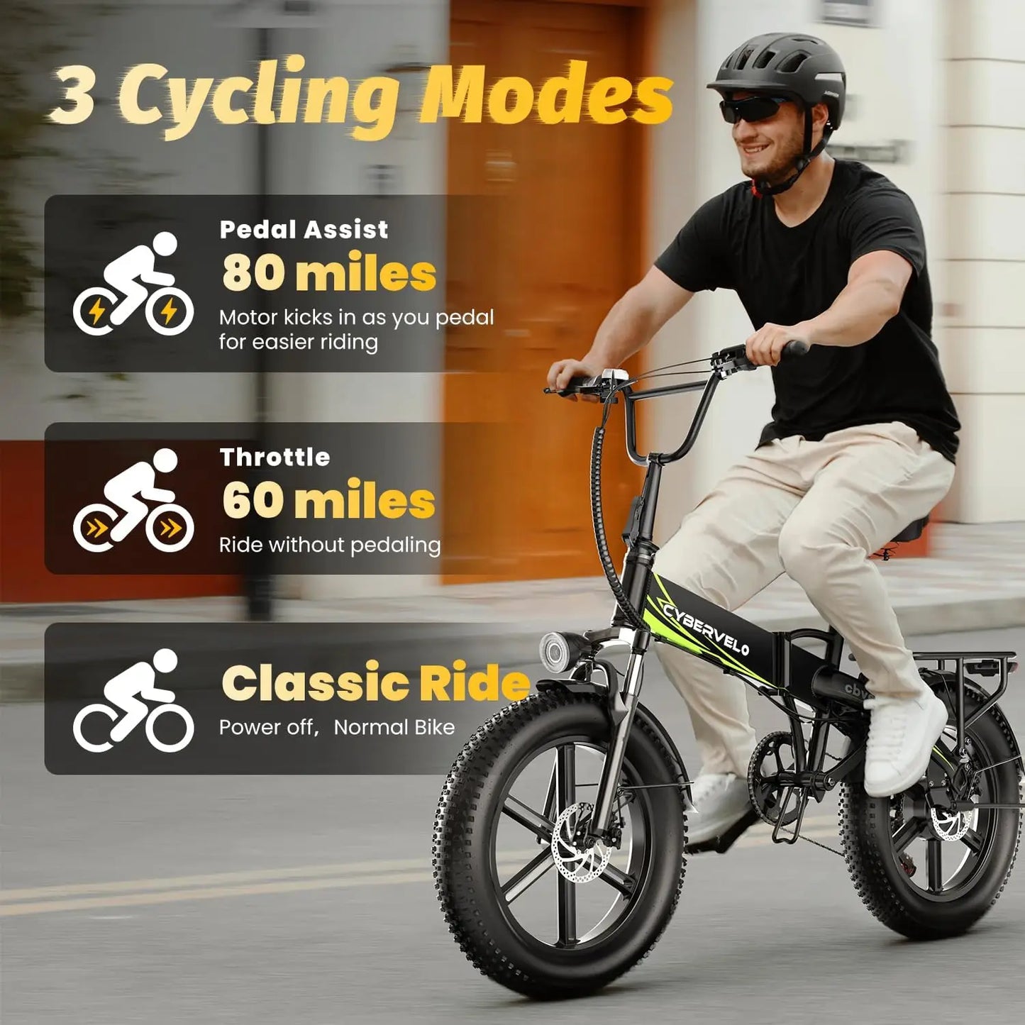 TalusCondor Folding Electric Bike EK5 1000W Removable Battery