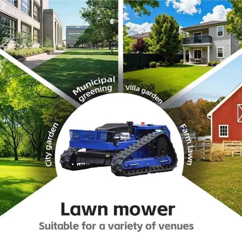 Efficient Remote Start Smart Lawn Mower For Steep Slopes