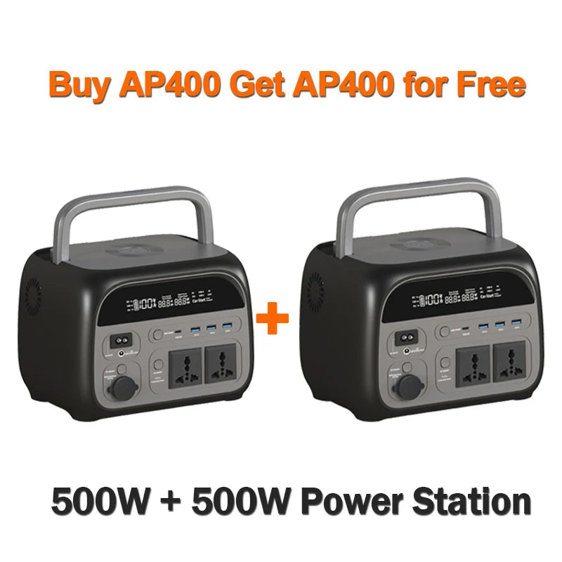 CTOLITY 500W Portable Solar Power Station LiFePO4 345.6Wh