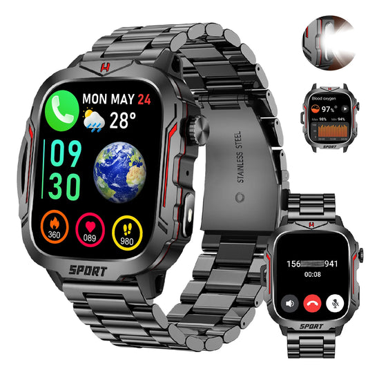 LIVLOV Smartwatch With AI Voice Assistant And Bluetooth Calling