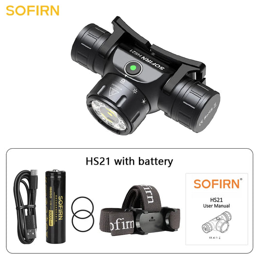 Sofirn HS21 2000lm USB C Rechargeable Headlamp (SFT40)