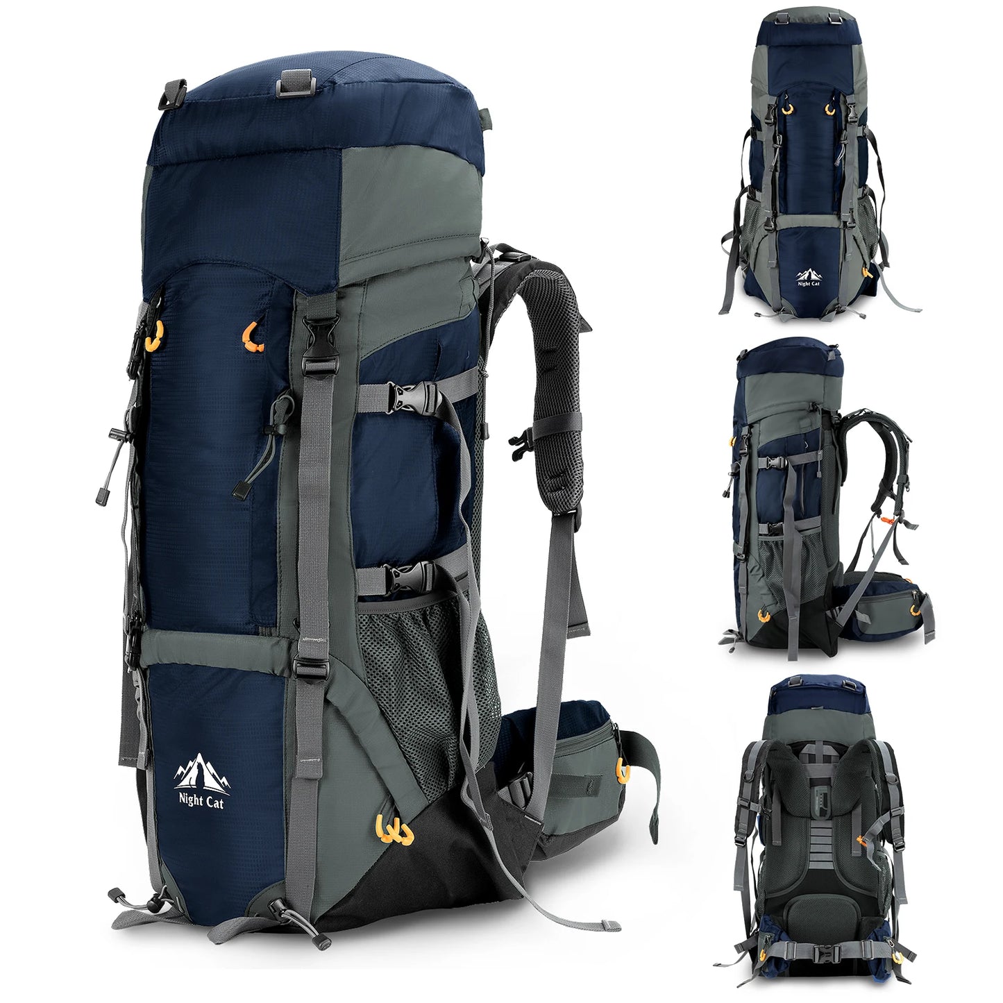 Night Cat Waterproof Internal Frame Hiking Backpack for Men Women