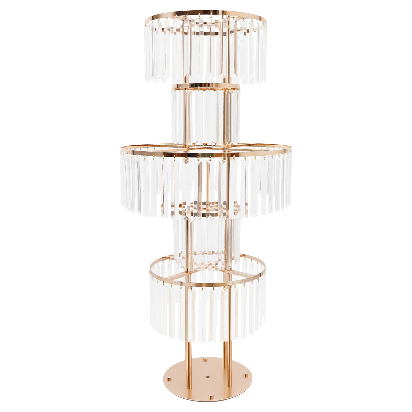 Elegant 5 Tier Acrylic Wedding Centerpiece Stand for Decor