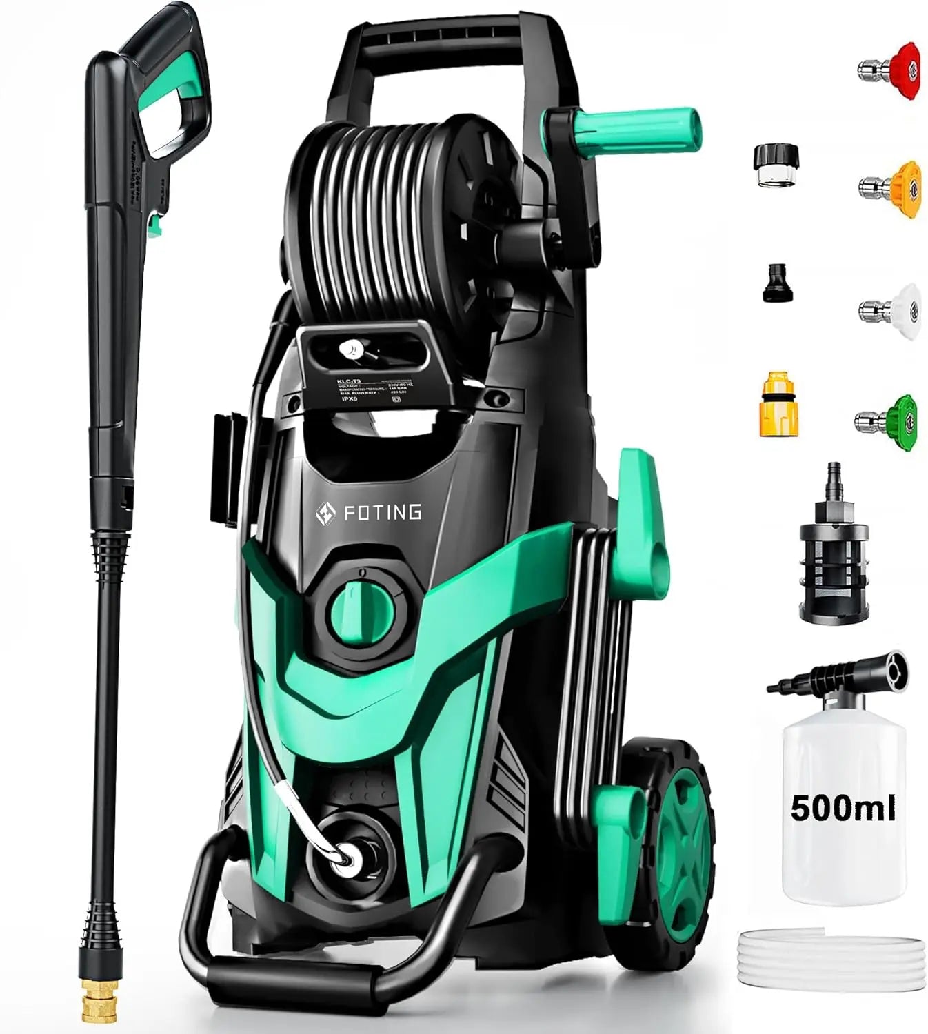 FF FOTING 4800 PSI Pressure Washer With Foam Cannon Nozzles