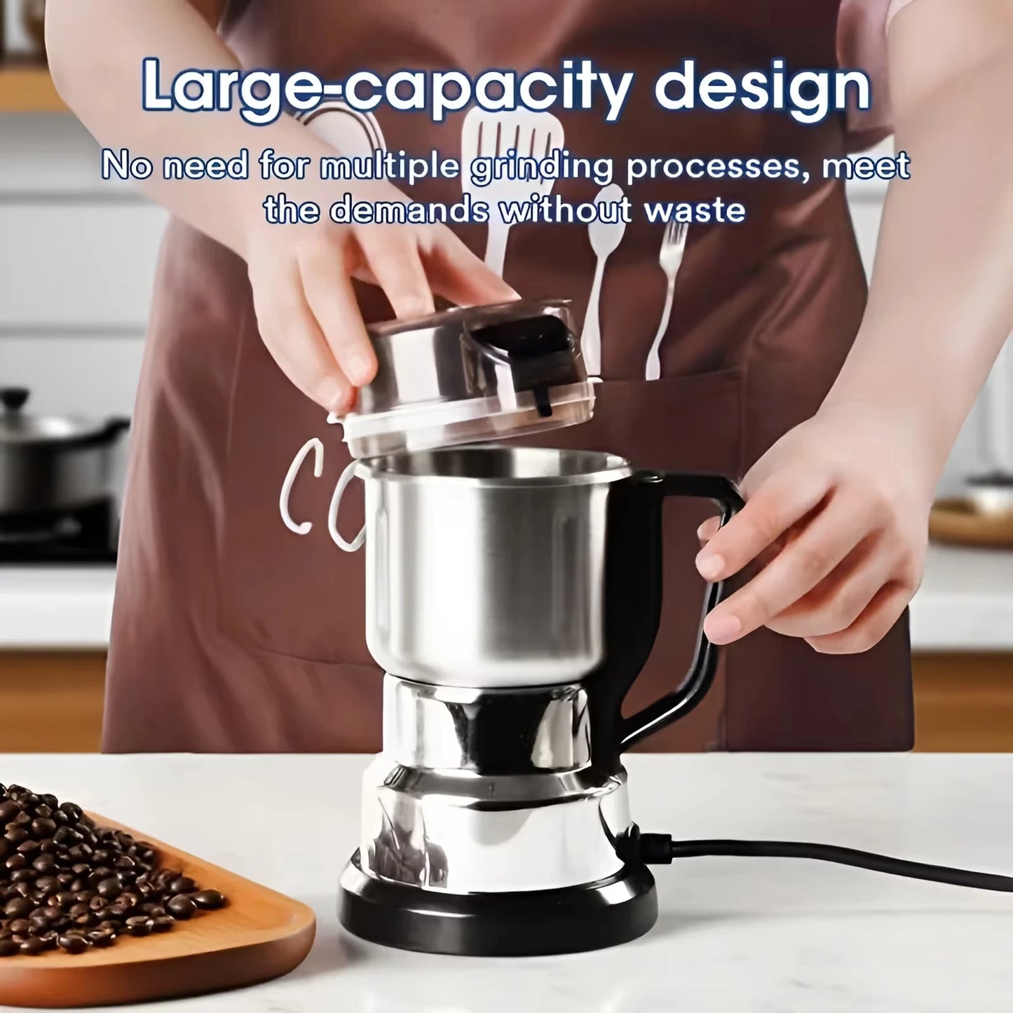 Electric MultiFunction Grinder For Coffee And Grains