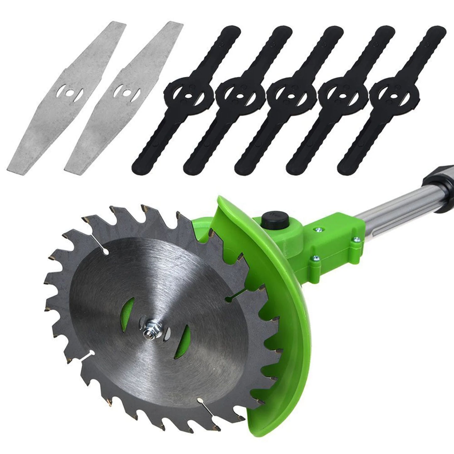 Electric Cordless Weed Trimmer 2-In-1 Brushless Lawn Cutter With 2 Batteries