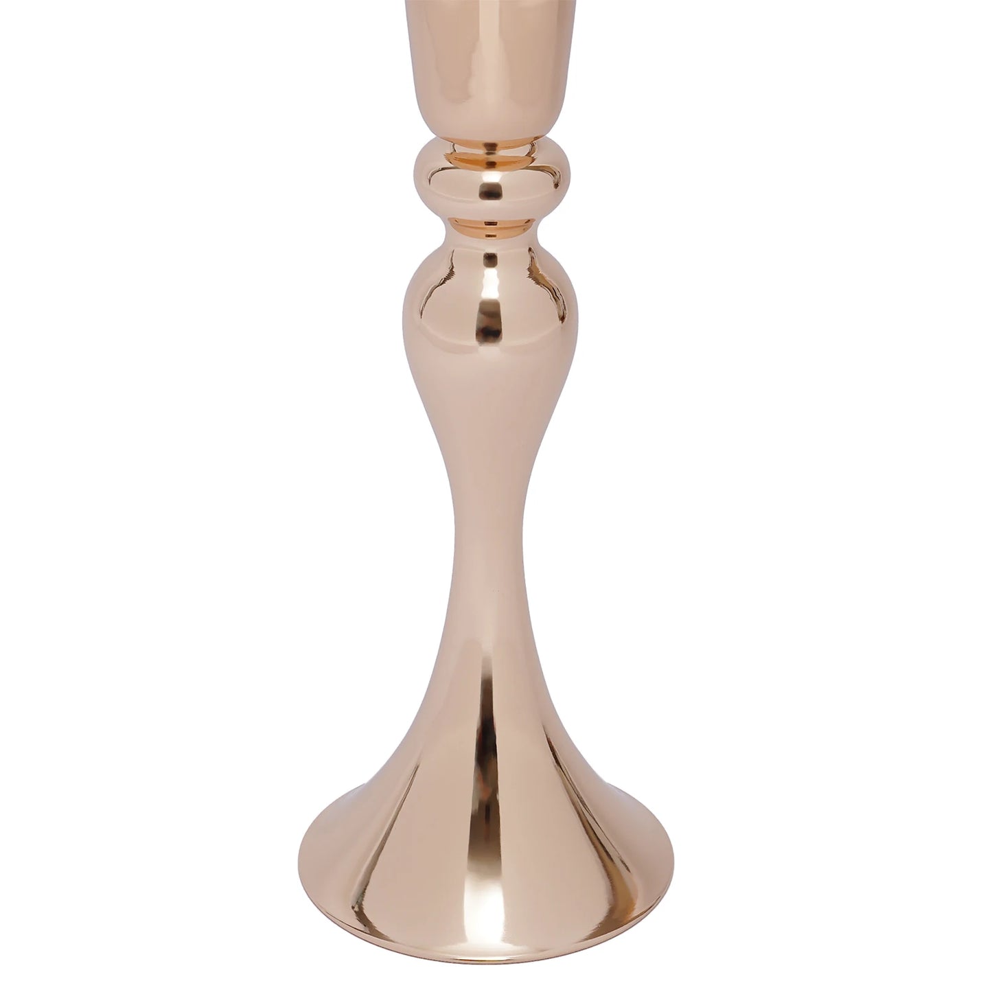 Gold Trumpet Vases Set for Wedding Centerpieces and Table Decor
