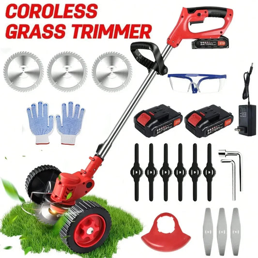 XMSJ 21V String Trimmer Edger Whacker Grass Eater Lawn Cutter