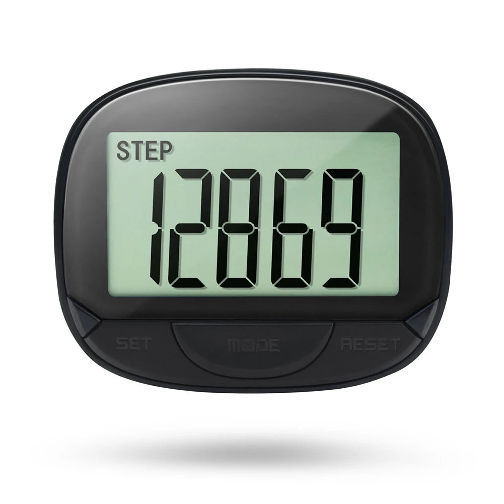 Clip On Pedometer Electronic Digital Display Step Tracker For Adults
