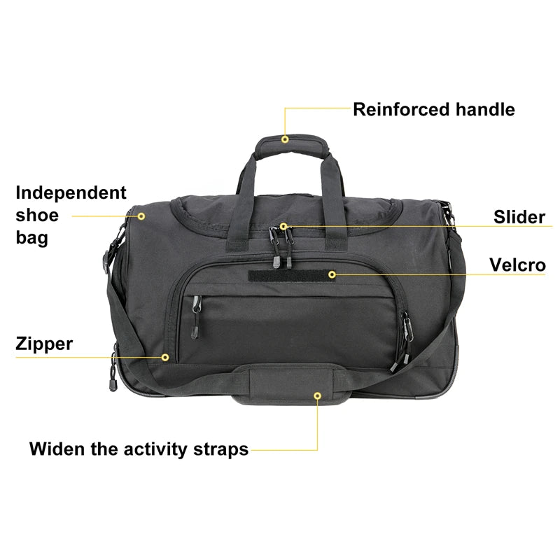 LQARMY Waterproof Gym Bag Military Tactical Duffle For Travel
