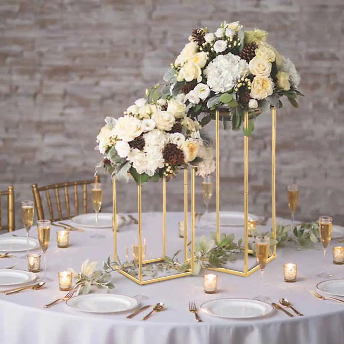 Wedding Table Centerpiece Metal Flower Vase For Party Decor