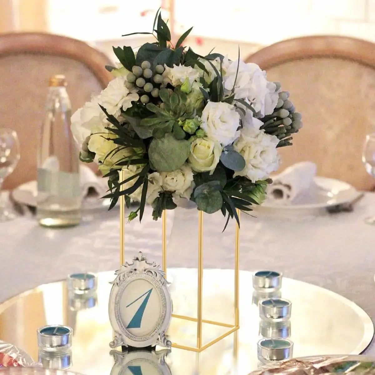 Wedding Table Centerpiece Metal Flower Vase For Party Decor
