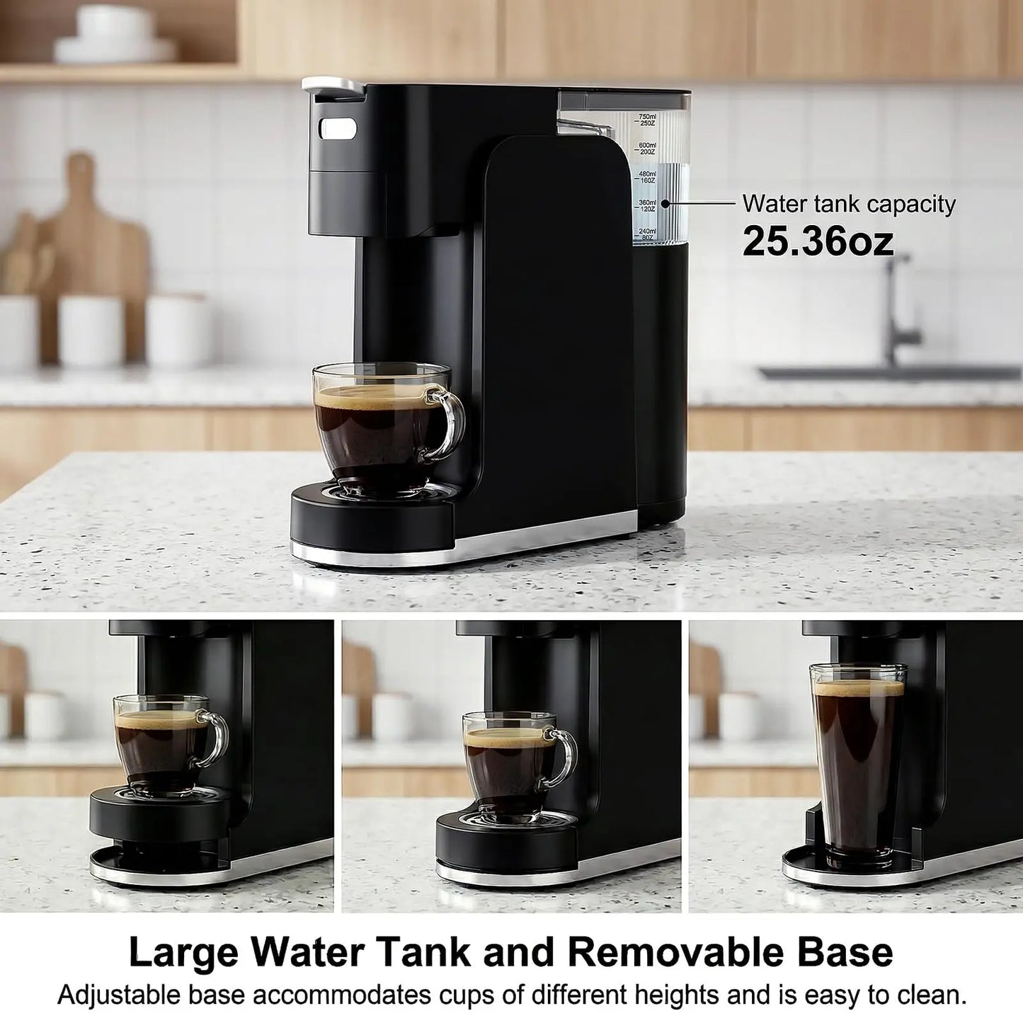 All-in-One Single Serve Coffee Machine For Ground And K-Cup Pods