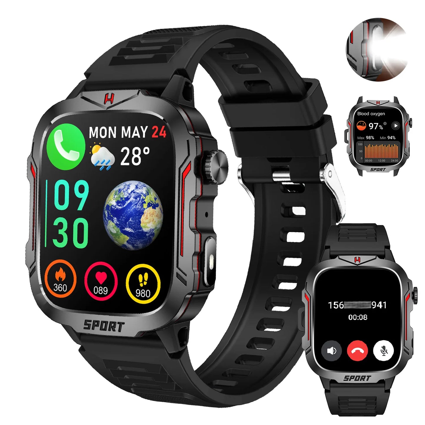 LIVLOV Smartwatch With AI Voice Assistant And Bluetooth Calling