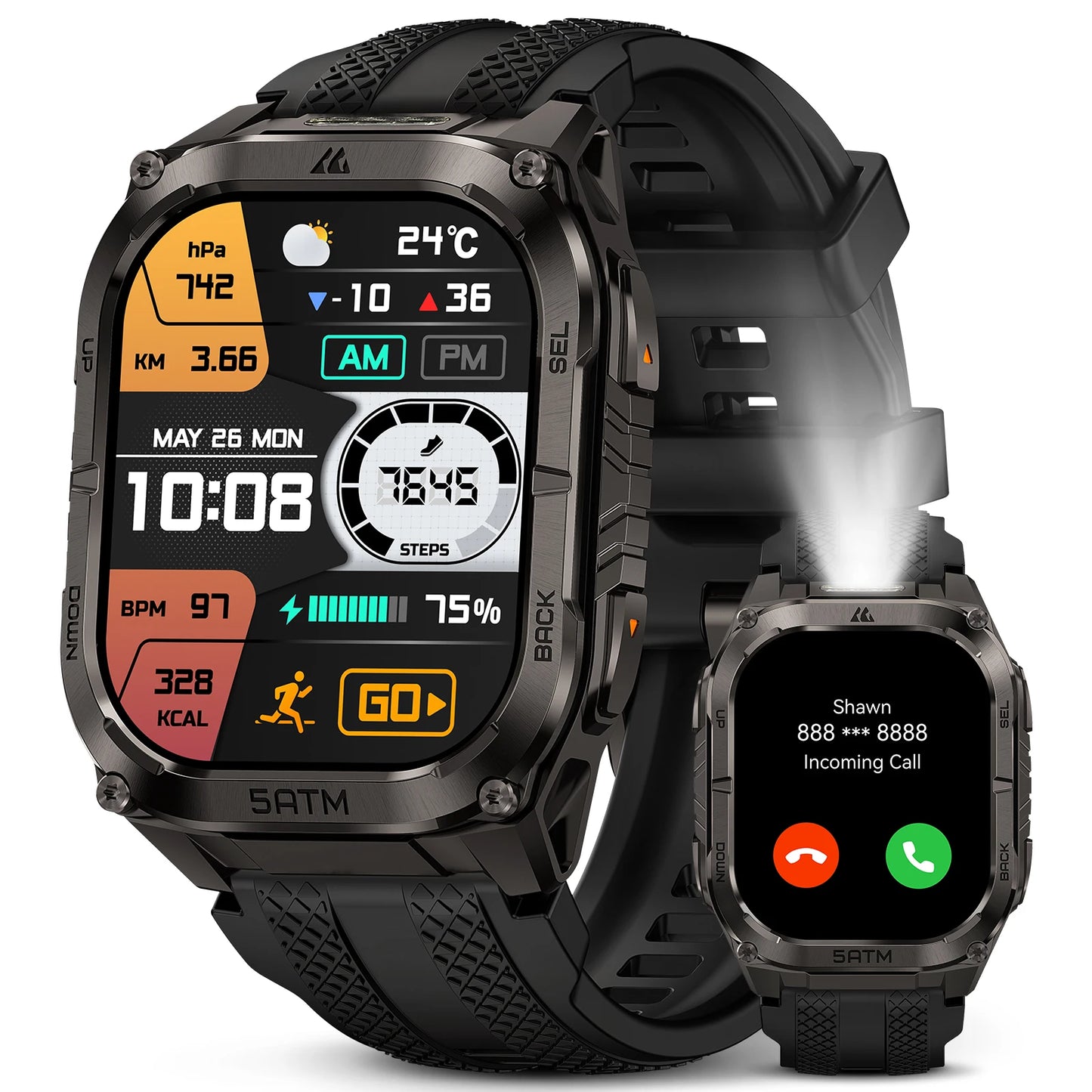 Kospet Tank M4C GPS Smartwatch With Health Tracking