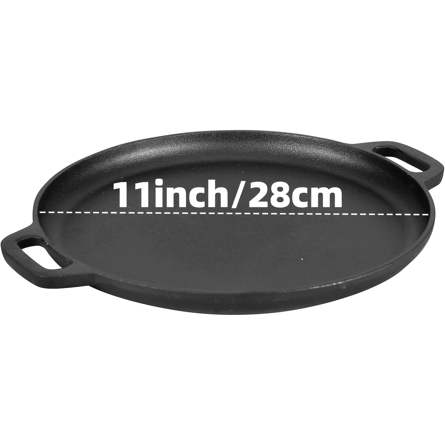 AEDG Three Piece Cast Iron Skillet Set Preseasoned for Oven