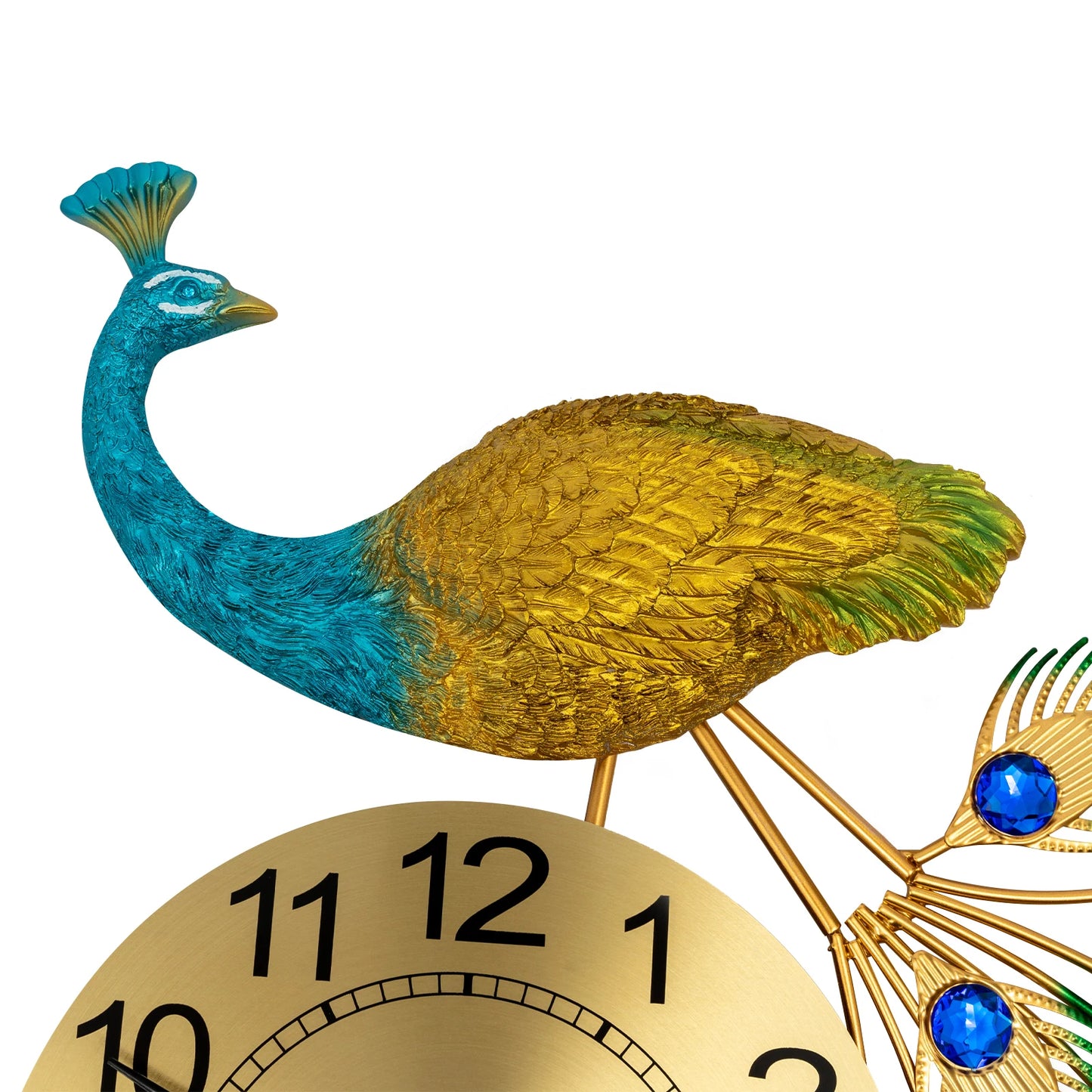 Peacock Wall Clock Modern Art Decoration For Living Rooms