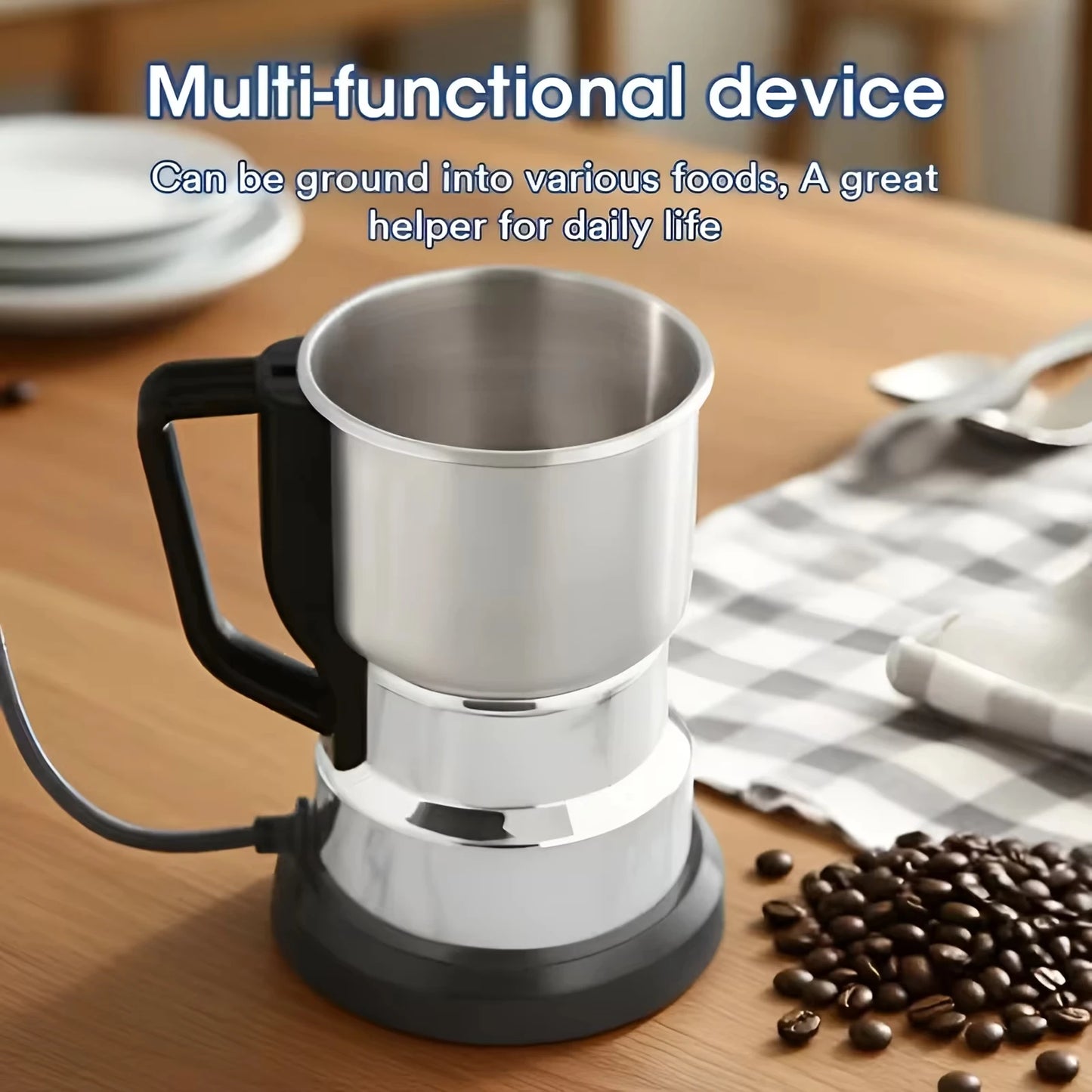 Electric MultiFunction Grinder For Coffee And Grains