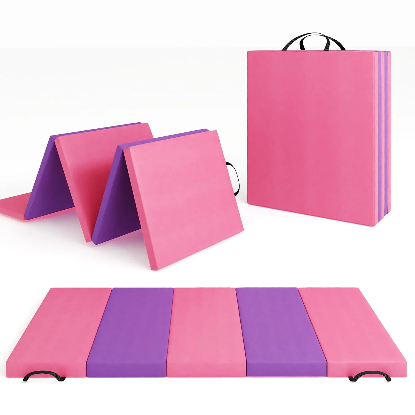 HiMISS Gymnastics Mat 4 To 5 Fold Thick Portable Pad