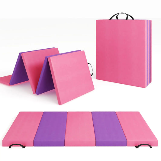 HiMISS Gymnastics Mat 4 To 5 Fold Thick Portable Pad