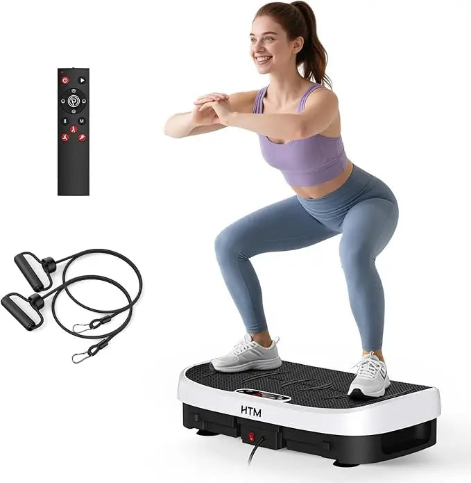 HTM Vibration Plate For Whole Body Exercise Bluetooth Remote Control