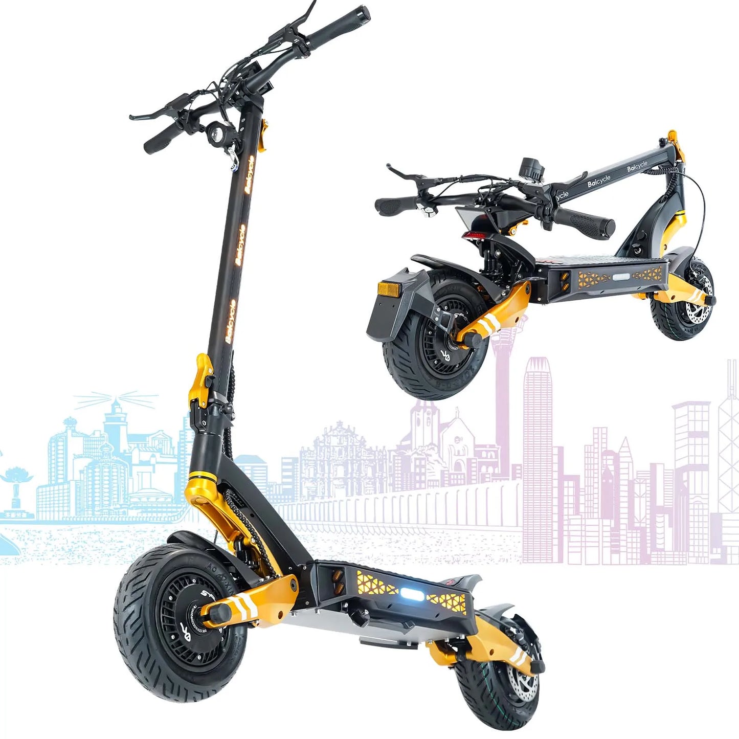 Foldable Electric Scooter For Adults With 3000W Dual Motors