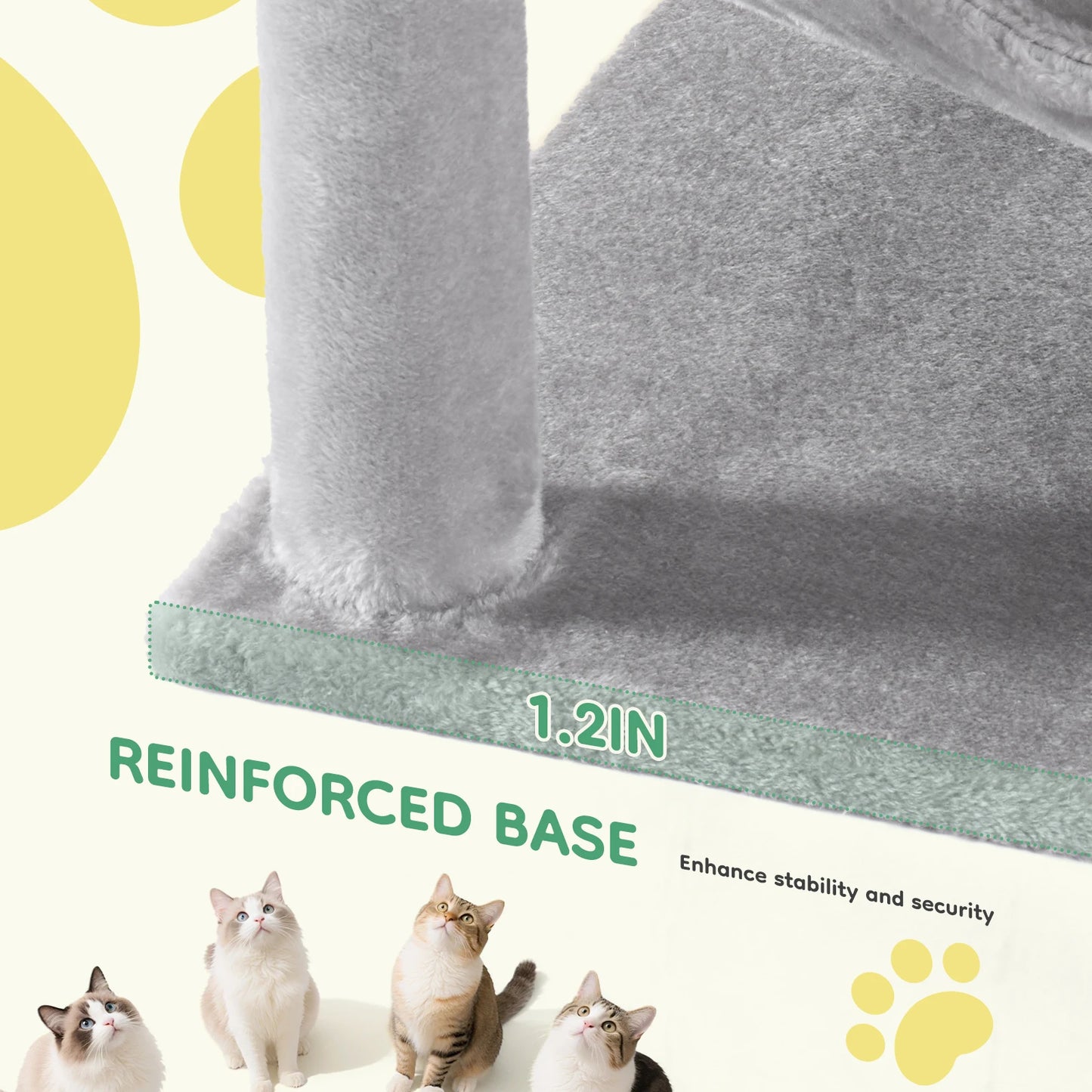 JHKCN Cat Tree Tall Climbing Tower For Indoor Cats