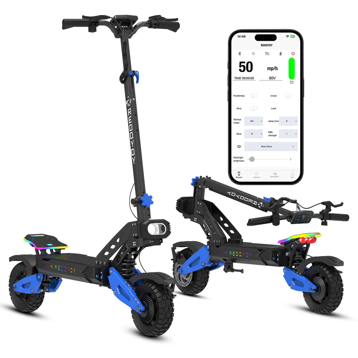 REDDYDY Dual Motor Electric Offroad Scooter 5000W Peak