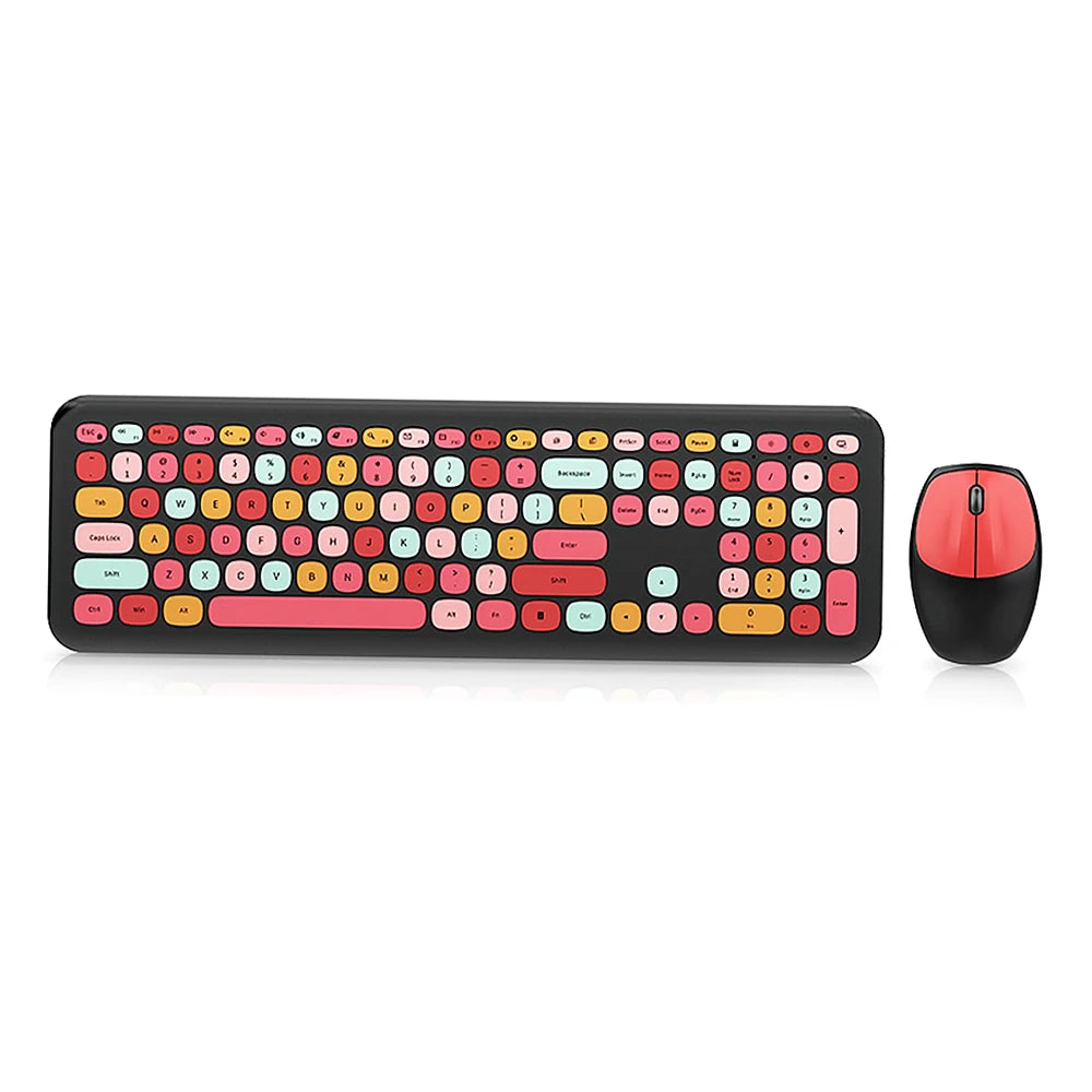 Arealer Wireless Keyboard And Mouse Combo 2.4GHz 110 Keys