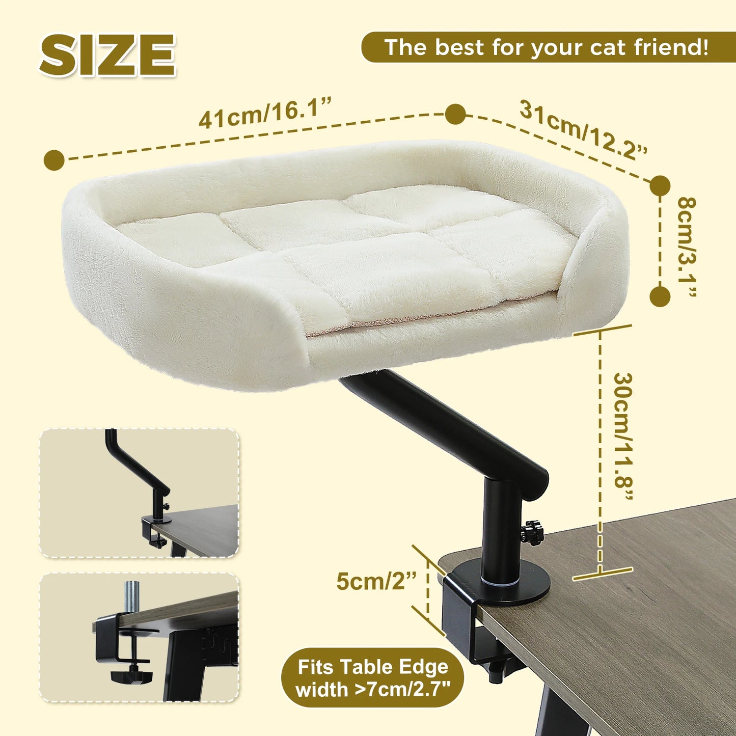PAWZ Road Rotatable Cat Desk Bed For Indoor Cats Hammock
