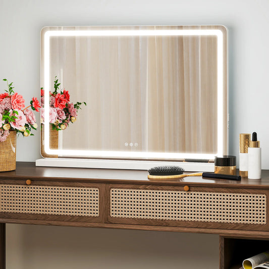 JHK LED Vanity Mirror Lights Dimmable 3 Color Modes Memory