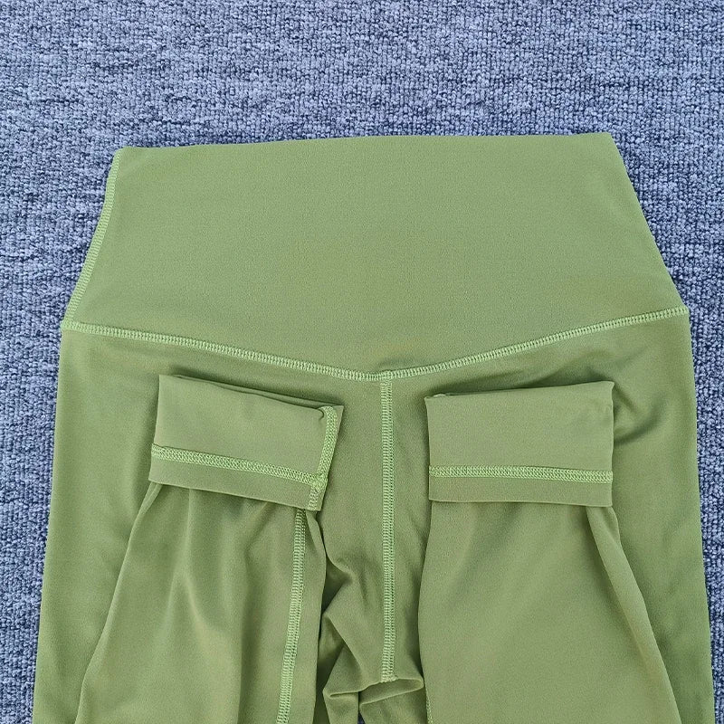Women High Waist Yoga Leggings Breathable Nylon Tights