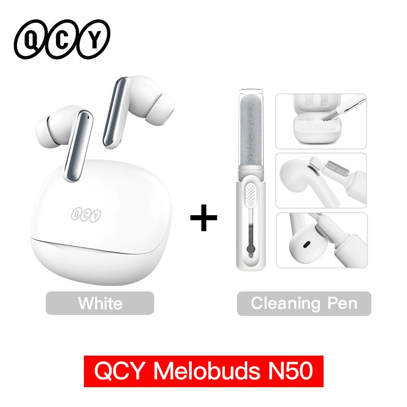 QCY Melobuds N50 ANC Wireless Earphones With Multipoint Bluetooth 5.4