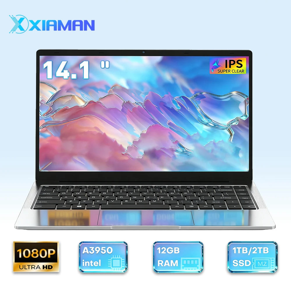 Xia Man Windows 11 Laptop Computer With Intel A3950 Processor
