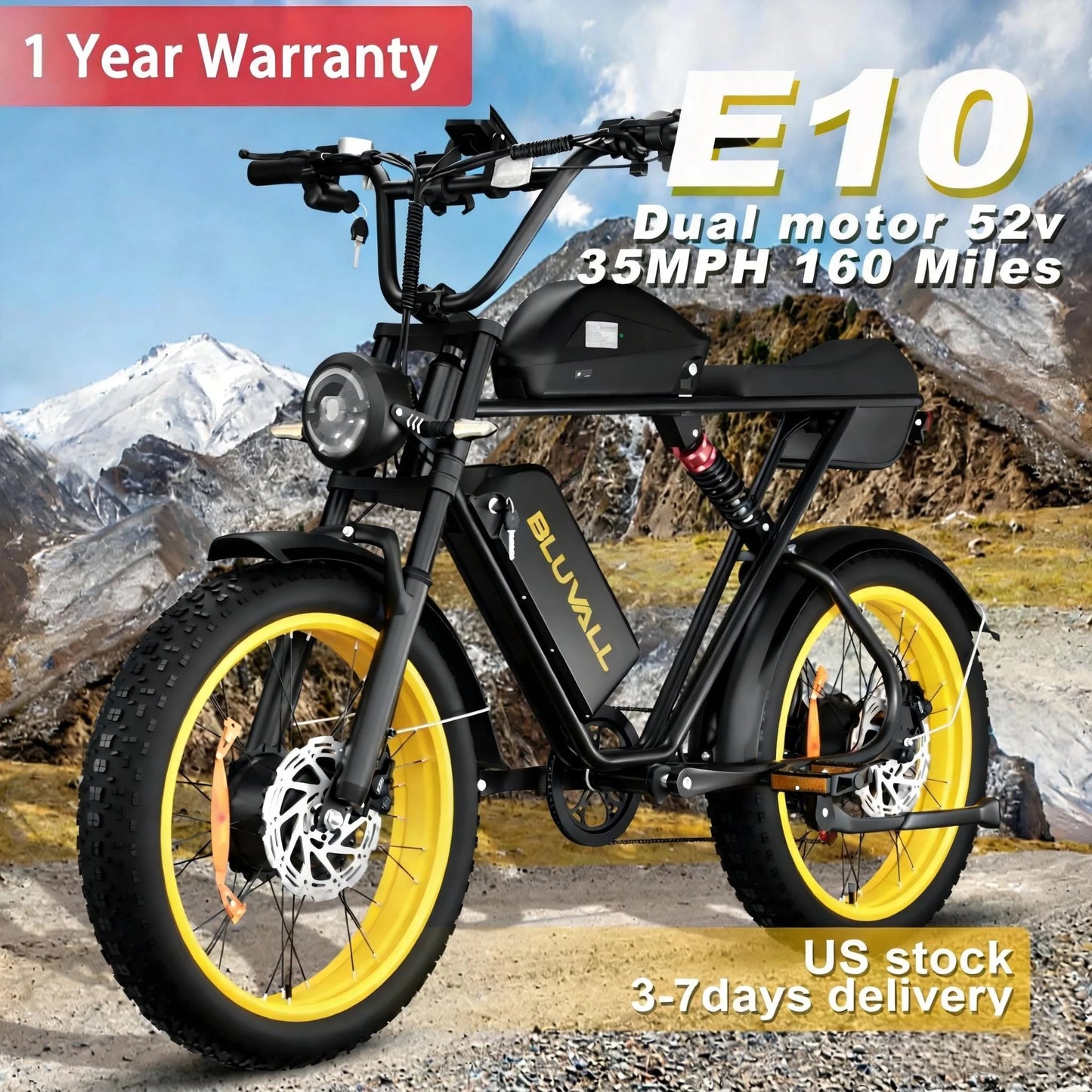 MOOBELO Electric Mountain Bike E10 Full Suspension