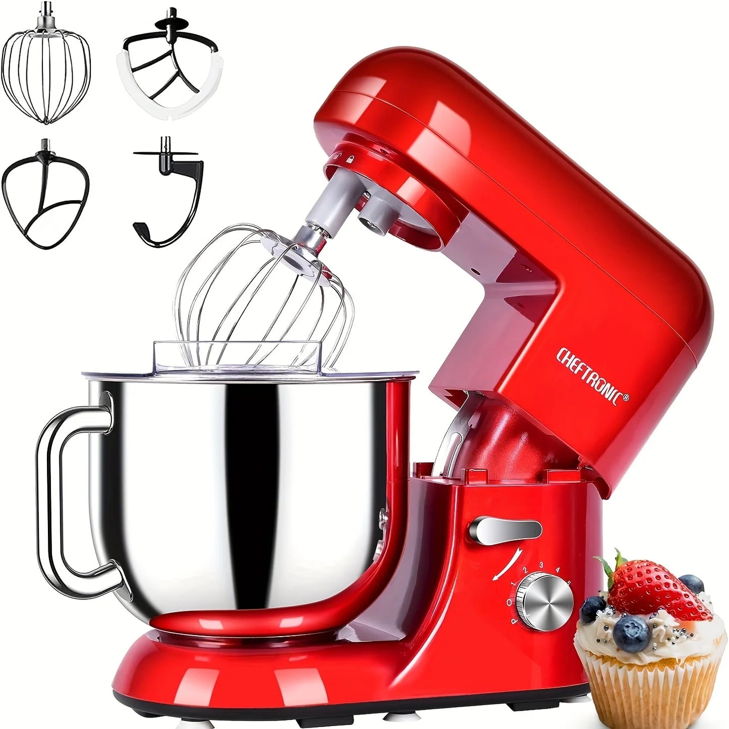 Cheftronic Stand Mixer Tilt Head 650W Six Speed US Plug