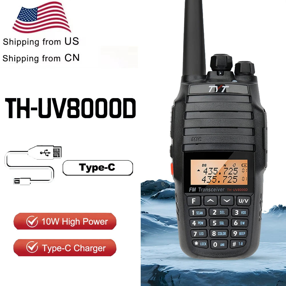 TYT UV8000D Dual Band Repeater 136 174 400 470 MHz