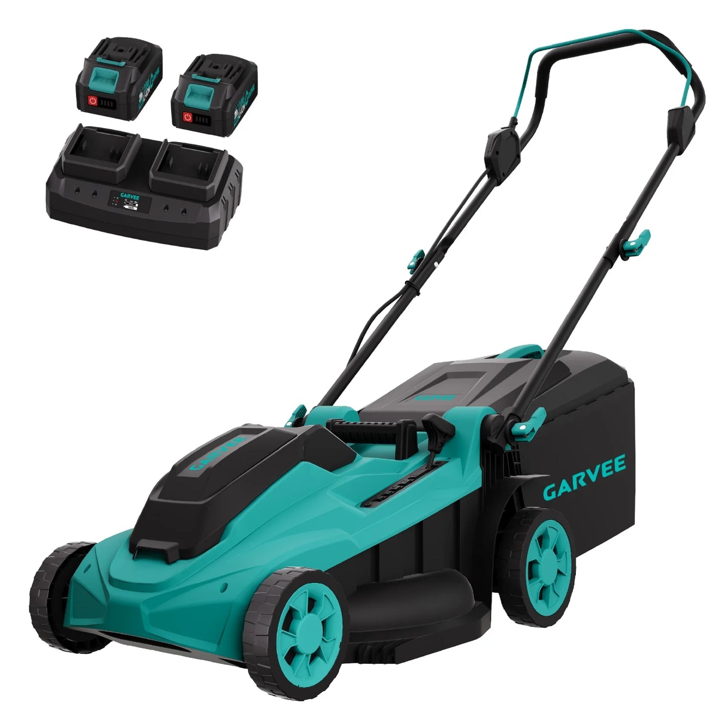 HiMISS 40V Cordless Lawn Mower With Dual Battery Pack