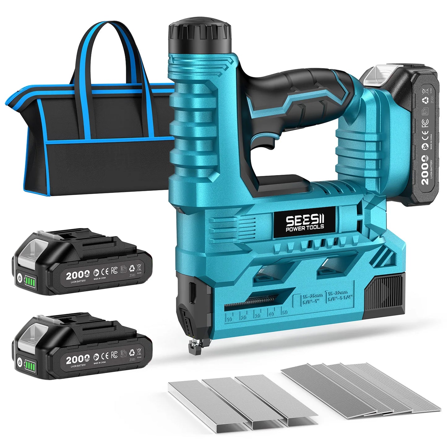 Seesii Cordless Brad Nailer With Battery