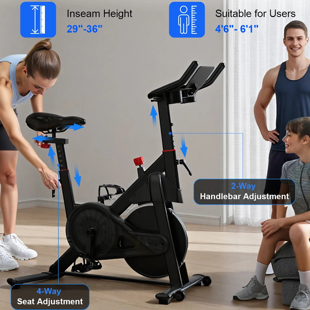 Superun 32-Level Magnetic Resistance Exercise Bike For Home Use