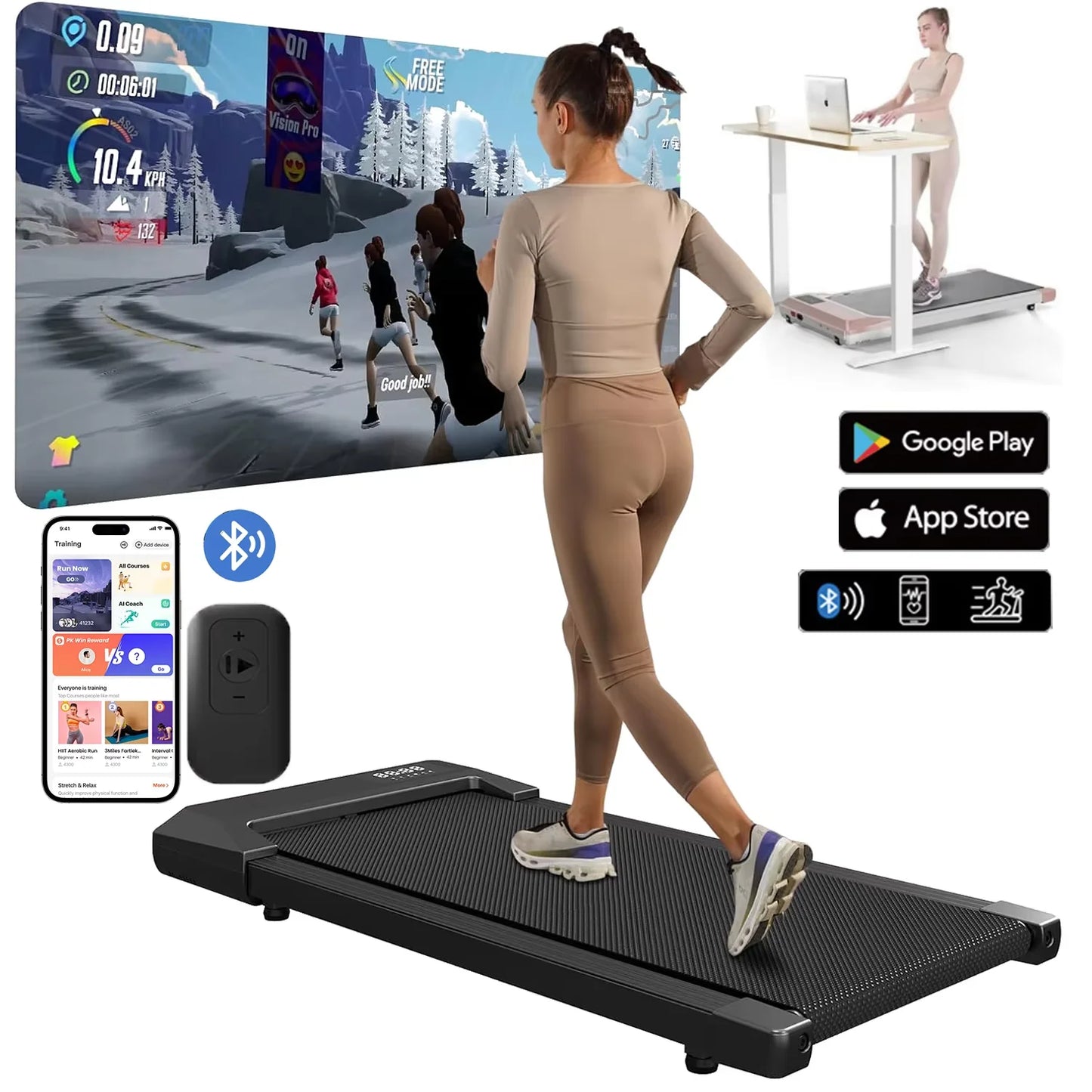 Superun Two and a Half HP Treadmill for Home Fitness