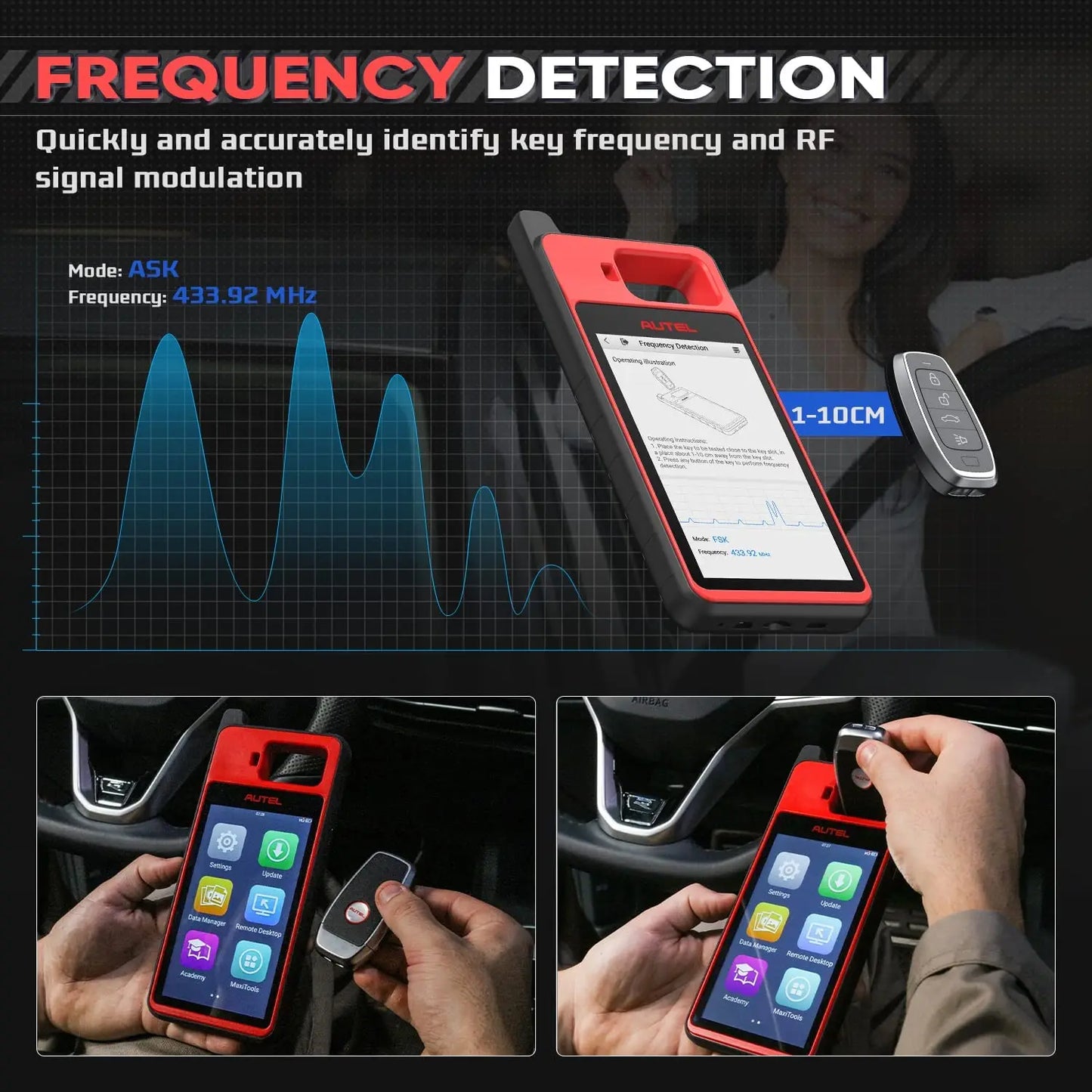 Autel MaxiIM KM100 Key Fob Programmer Immobilizer Tool