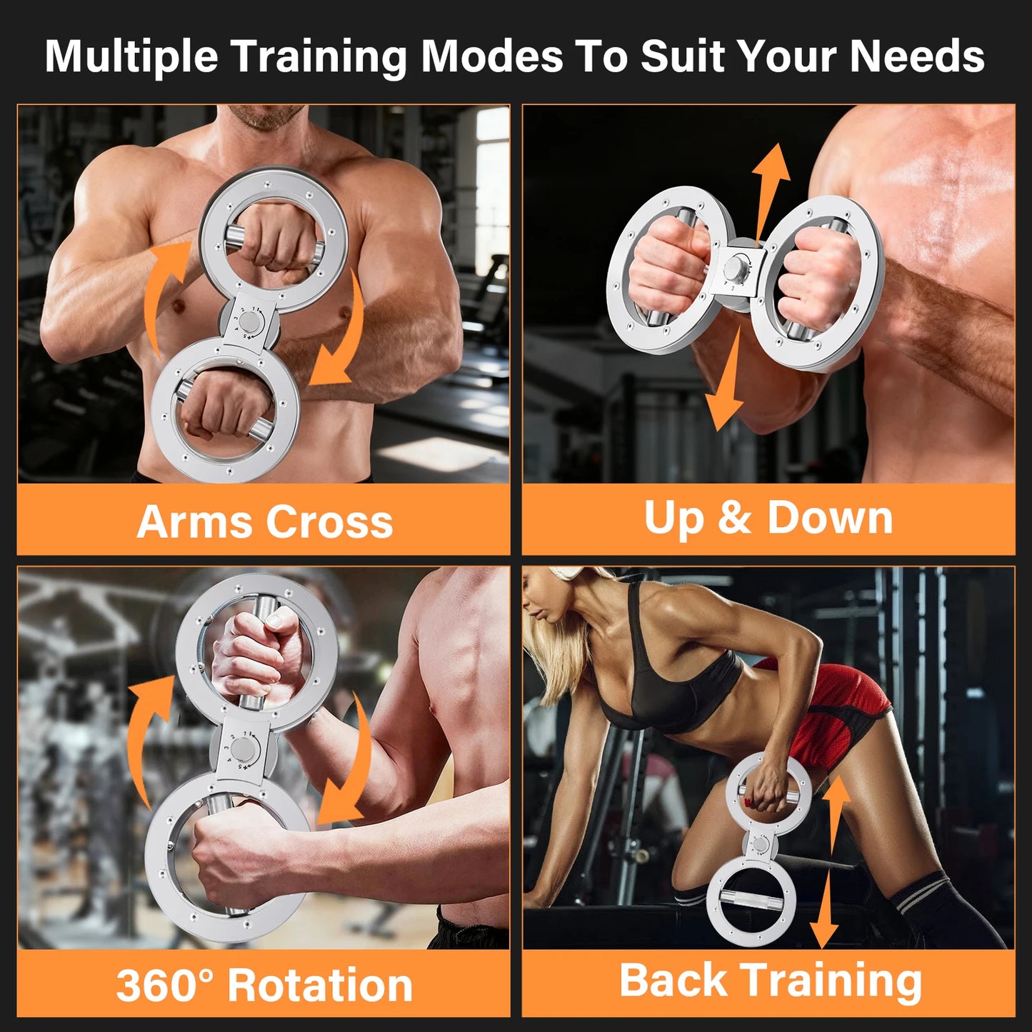 Rotator Machine Multifunctional Grip Strength Trainer Adjustable 8 To 15 Pounds