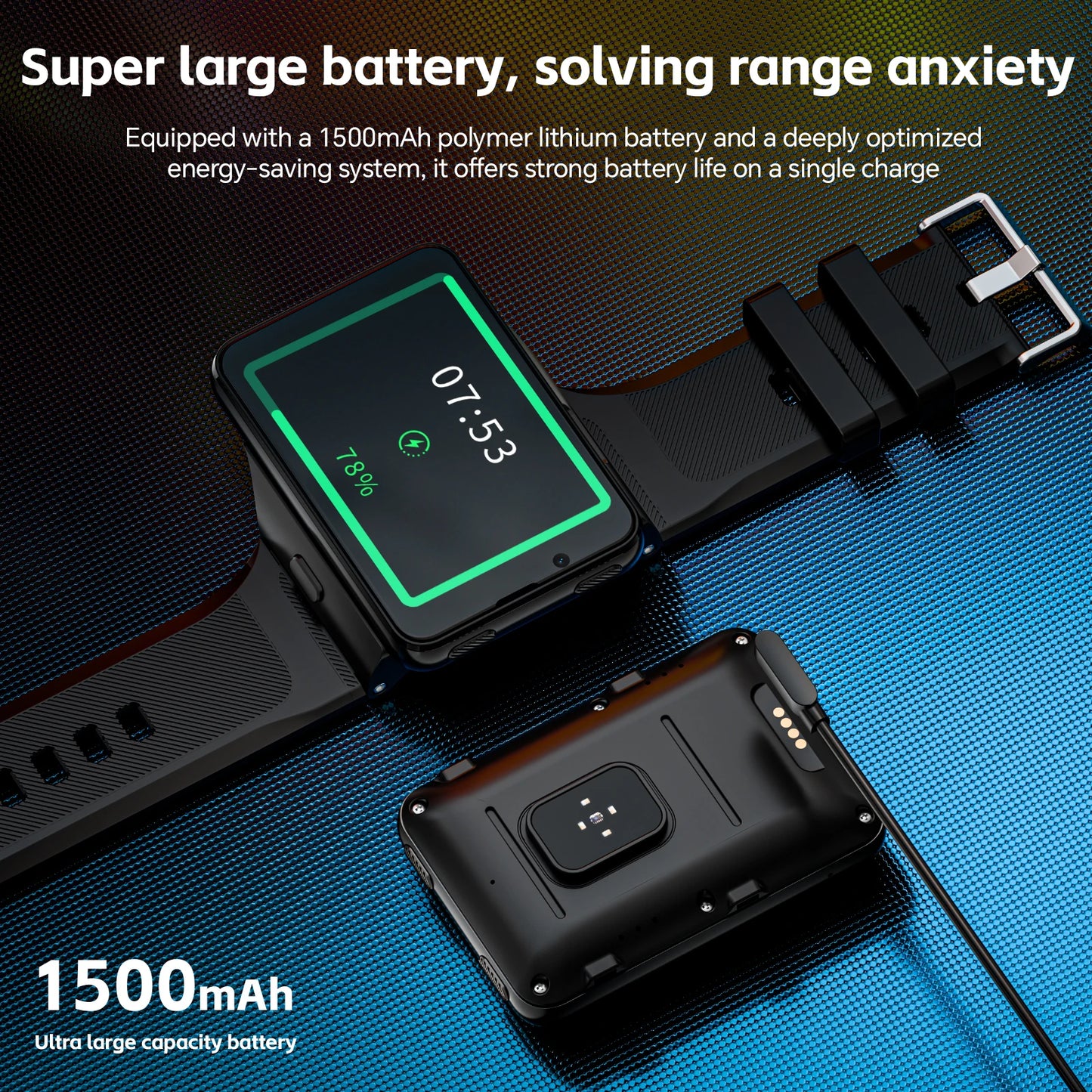LOKMAT APPLLP Max Detachable Strap Android Smartwatch 4G Dual Camera
